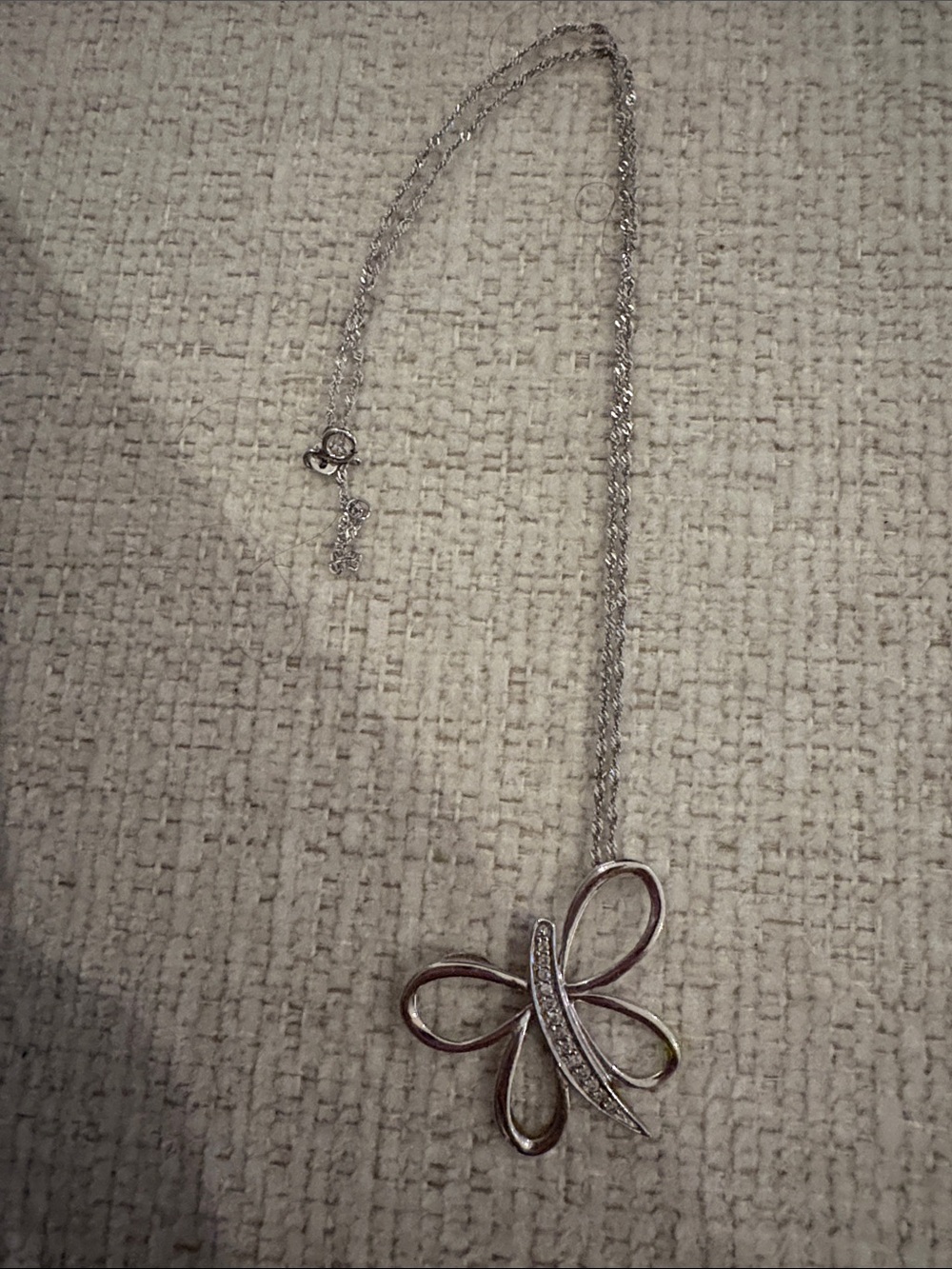 White gold butterfly Pendant Necklace - Women Jewelry
